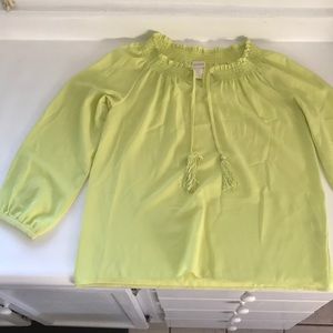 Flowy light green top